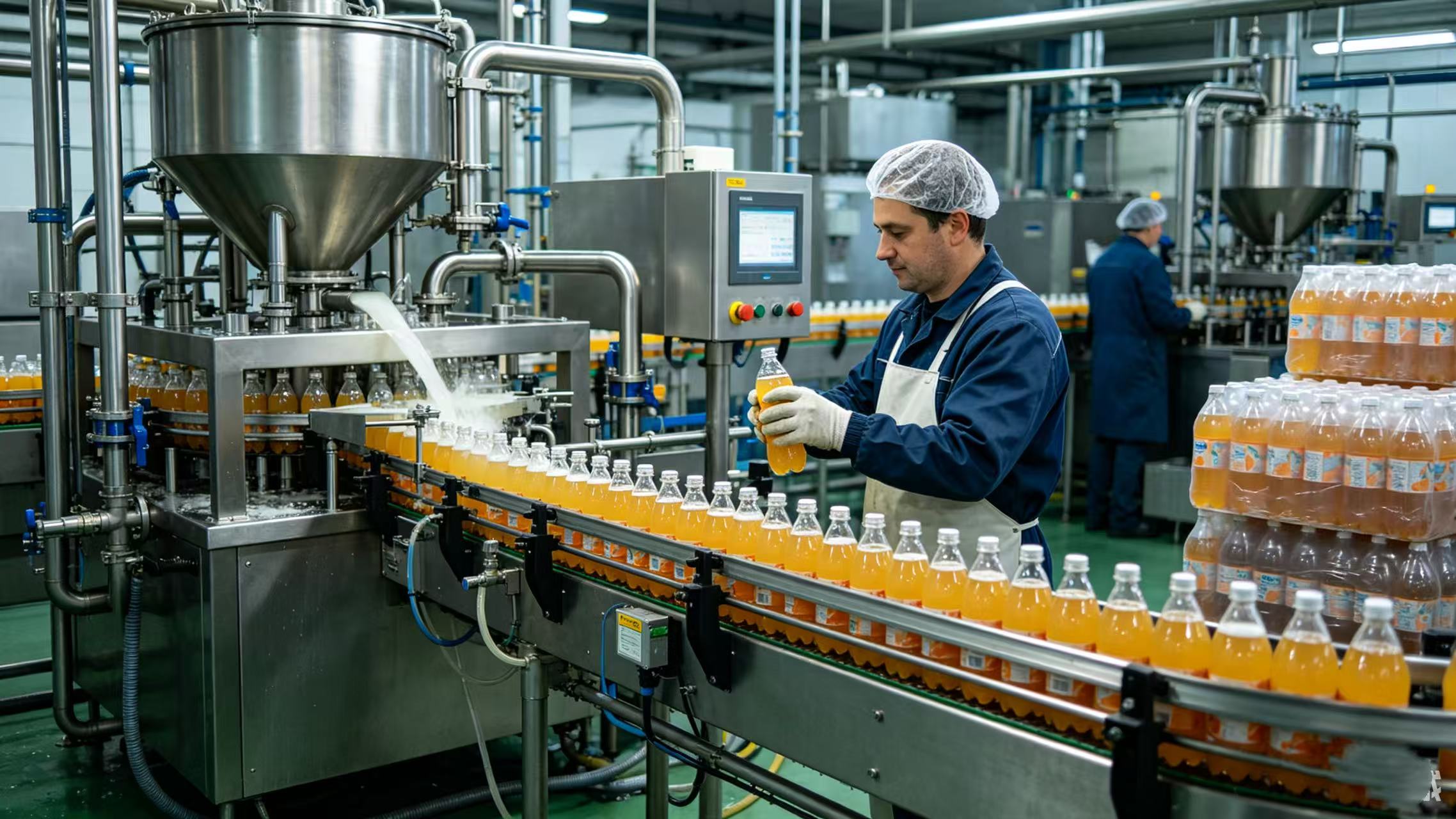 Aplikasi, kelebihan, dan standar kompresor udara ulir dalam industri makanan dan minuman.